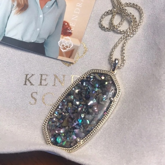 NWT Kendra Scott Purple Crushed Abalone Reid! - Picture 5 of 7
